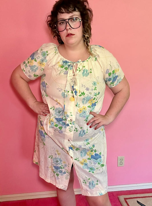 Sweet Floral Nightgown (M)