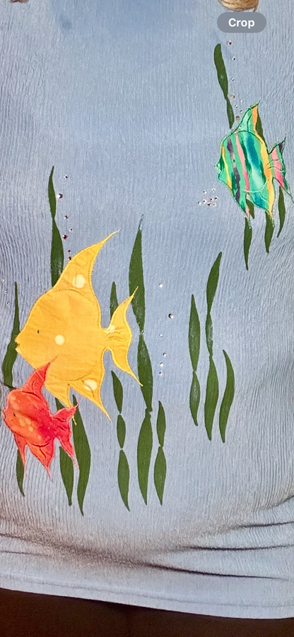 Blue Fish Top (XL)