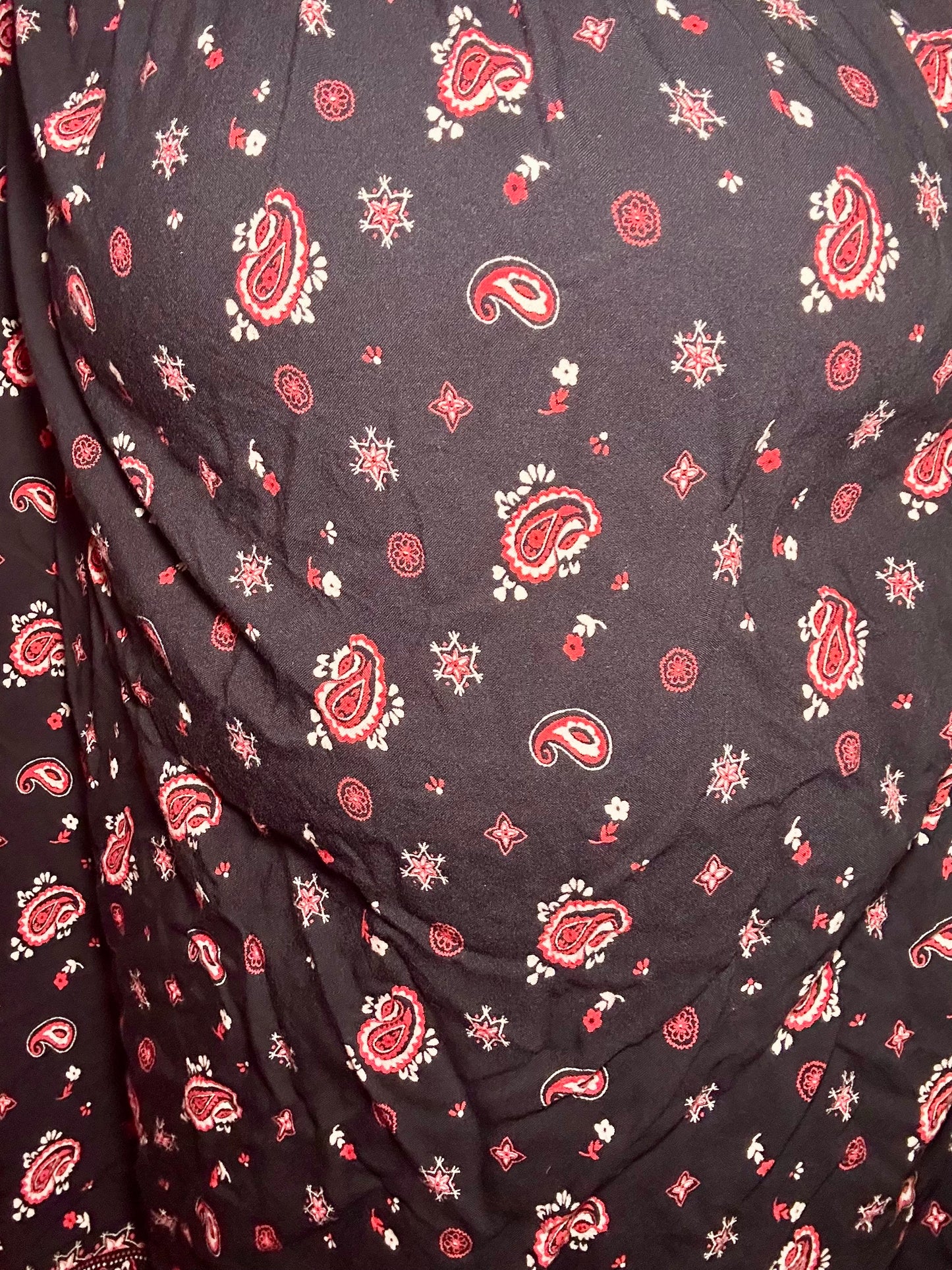 Black Paisley Skirt (X-Large)