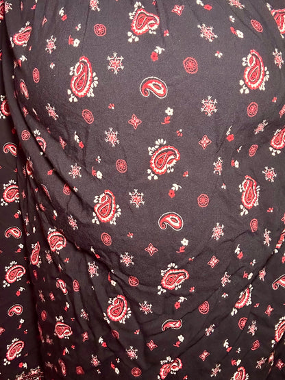 Black Paisley Skirt (X-Large)