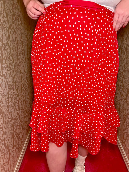 Red Polka Dot Skirt (24W)