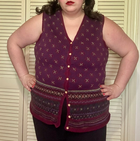 Maroon Sweater Vest (18/20)