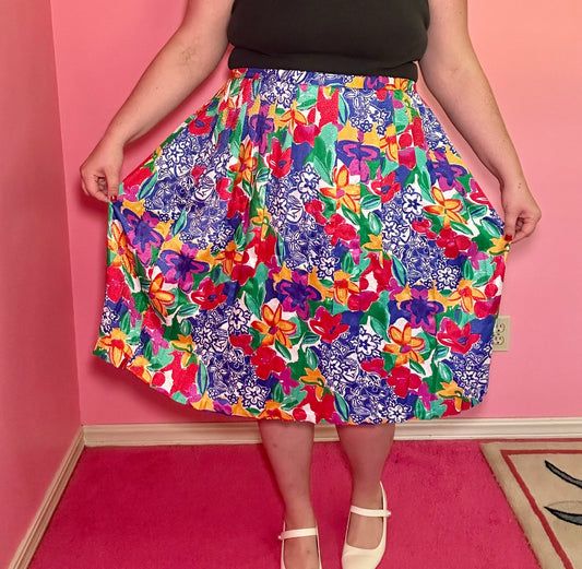 Bright Floral Funky Skirt (16)