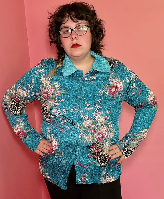 Cherry Blossom Button Up (XXL)
