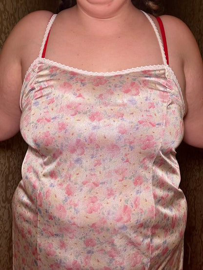 Pastel Floral Slip Dress (1X)