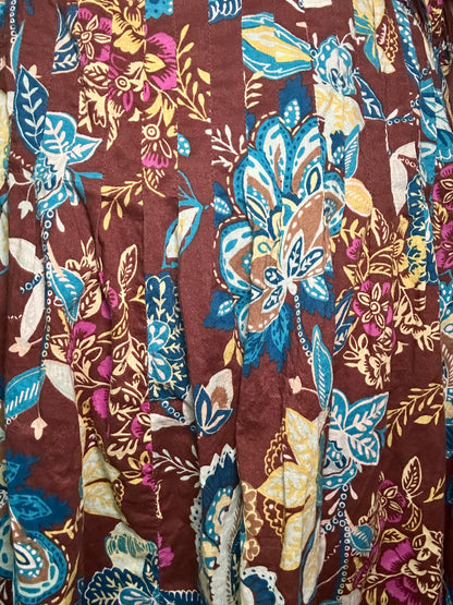 Brown Floral Skirt (18W)