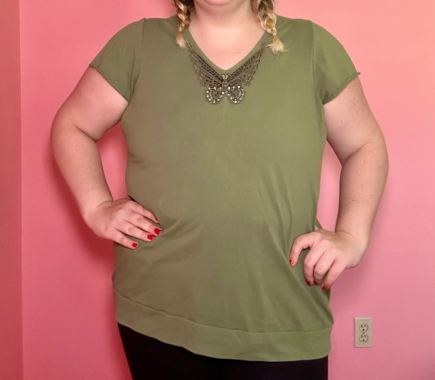 Green Butterfly Top (18/20)