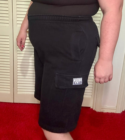 Black Athletic Cargo Shorts (XL)