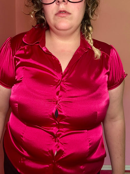Pink Y2K Office Top (XL)