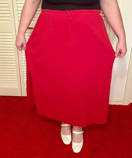 Ribbed Red Skirt (26/28)
