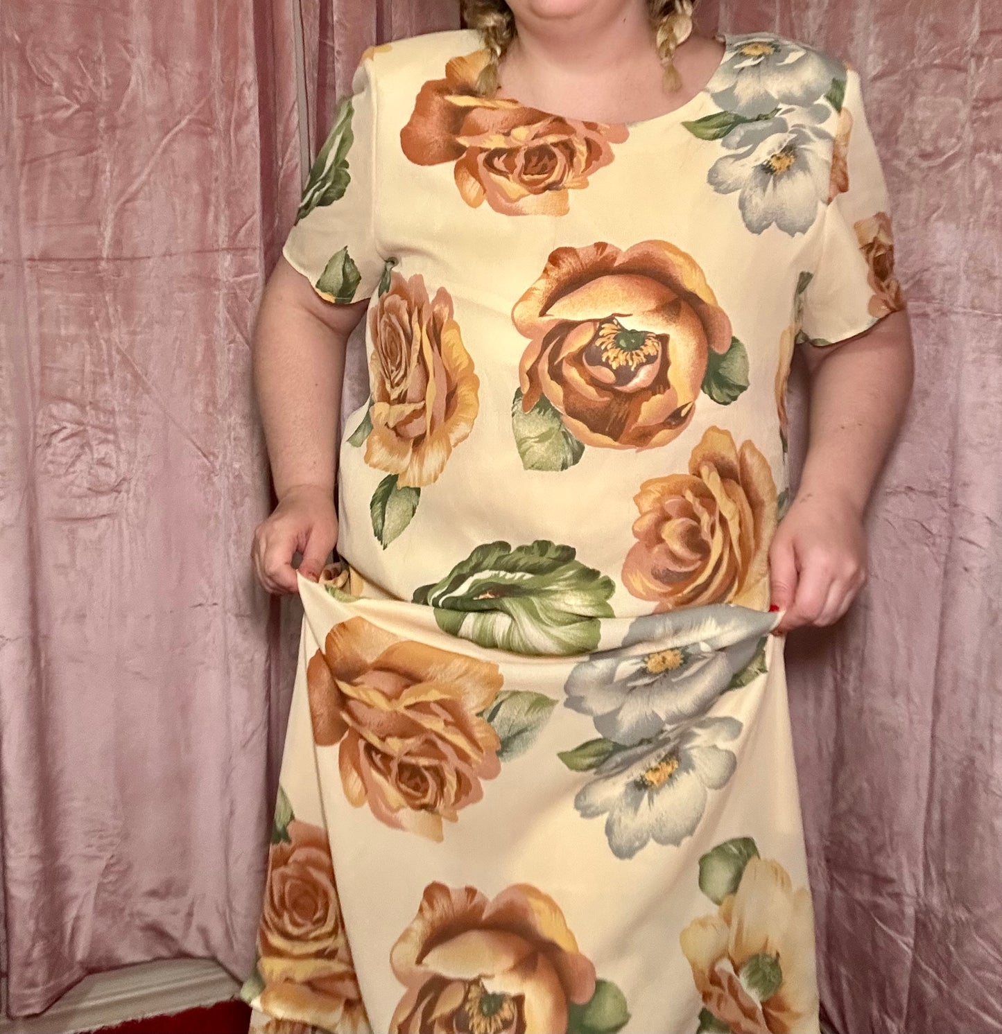 Cream Floral Dress (20)