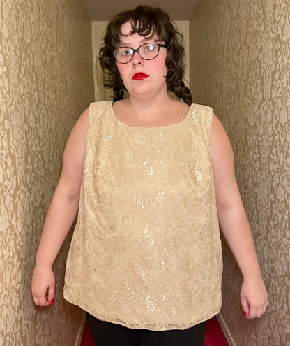 Cream Lace Top (3X)