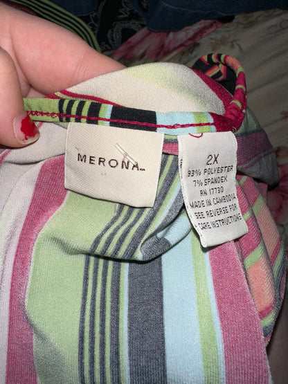 Y2K Striped Top (2X)