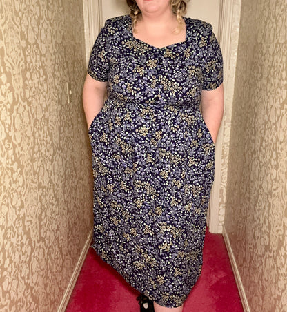Blue Daisy Dress (1X)