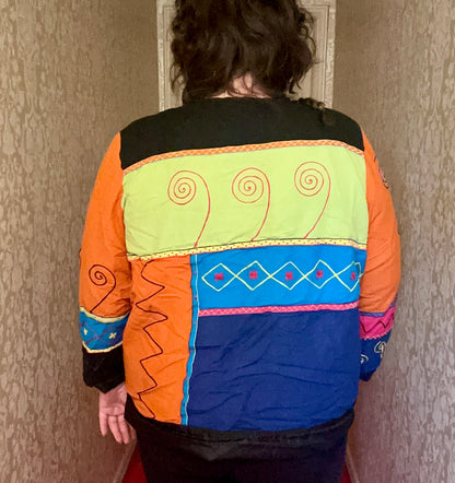 Whimsy Color Block Jacket (1X)