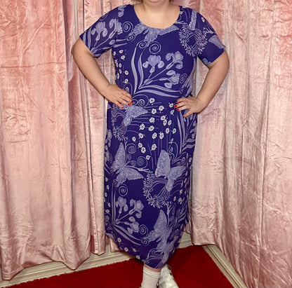 Blue Butterfly Dress (XL)