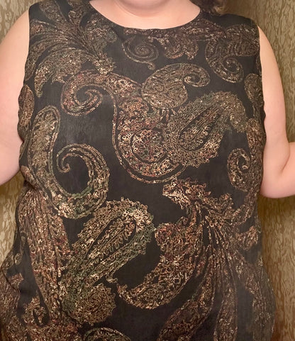 Dark Paisley Shirt (2X)