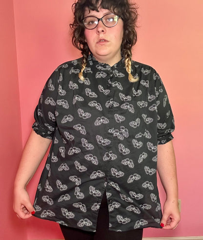 Black Butterfly Blouse (XL)