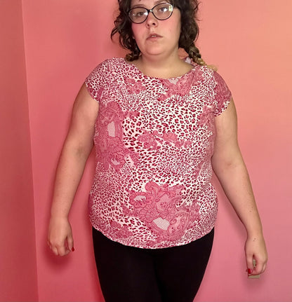 Pink Leopard Top (XL)