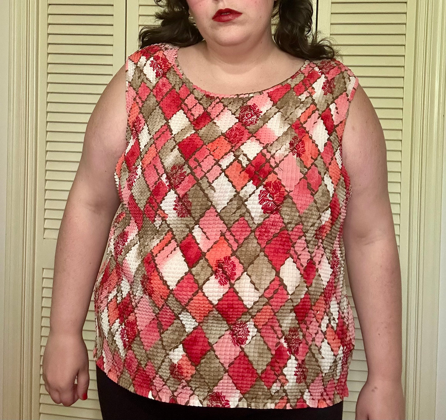Textured Popcorn Tile Blouse (XXL)