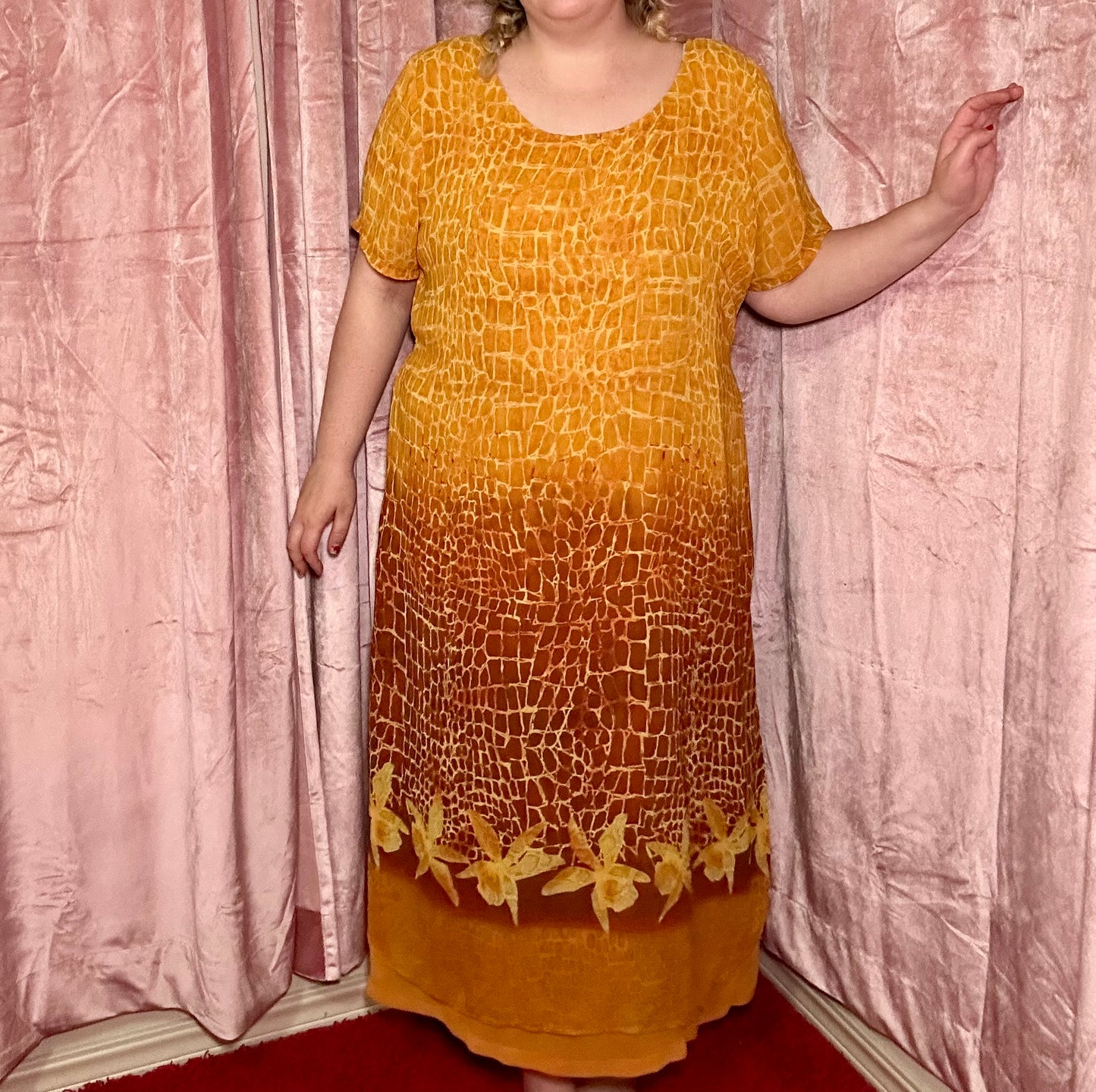 Orange Chiffon Dress (24)