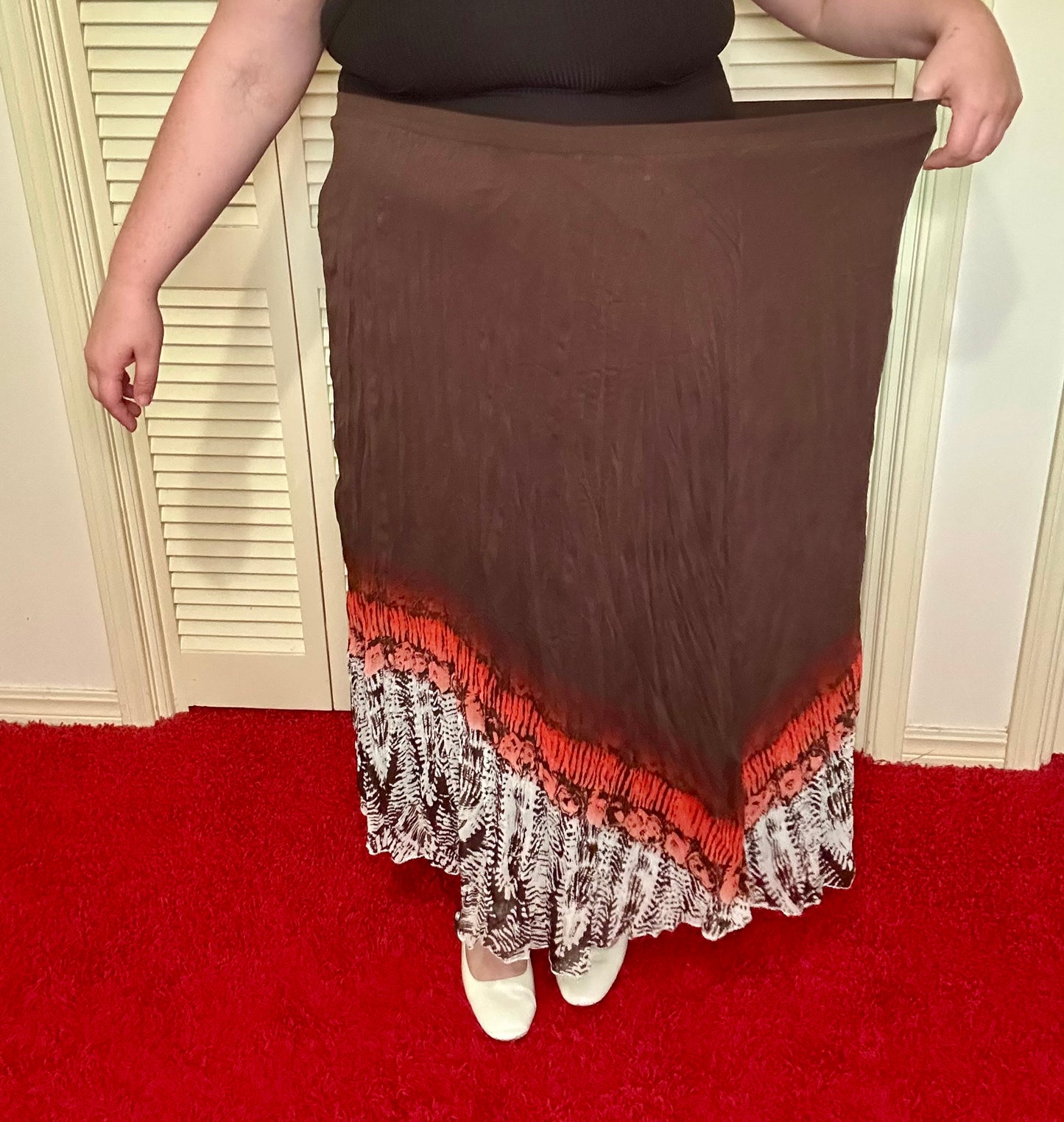 Brown Boho Ombré Skirt (26/28W)
