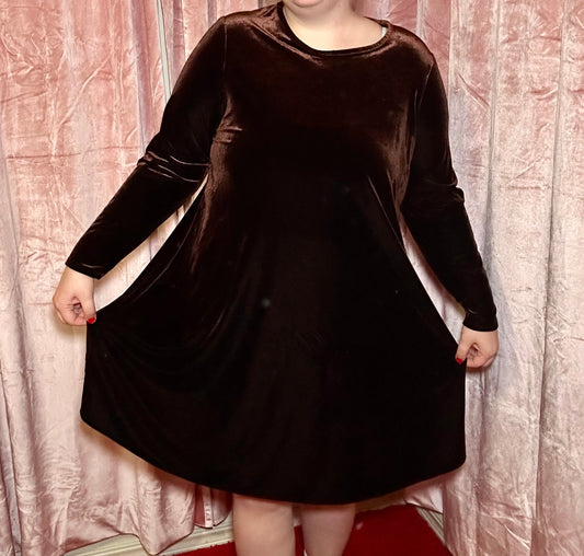 Brown Velvet Dress (20)