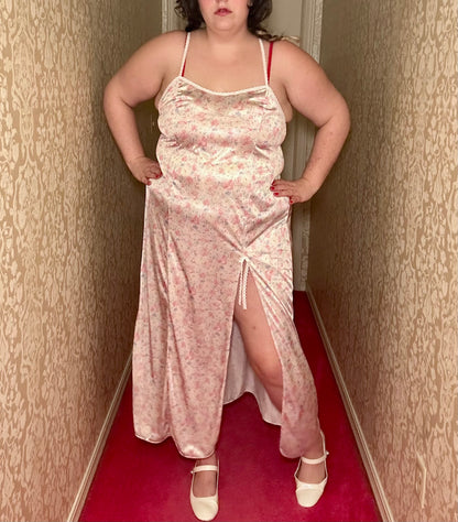 Pastel Floral Slip Dress (1X)
