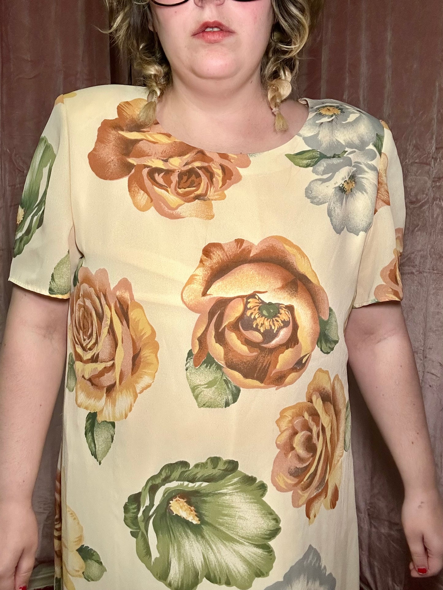 Cream Floral Dress (20)