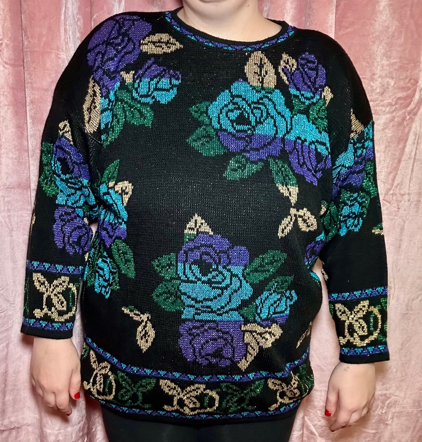 Rose Sparkle Sweater (20W)