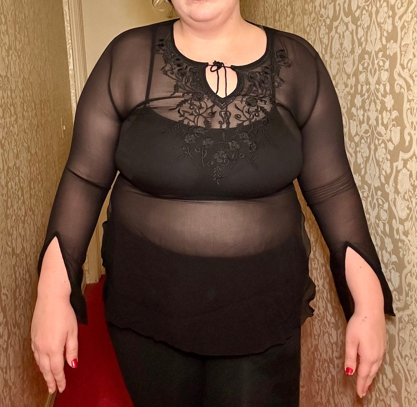Sheer Boho Black Blouse (16)