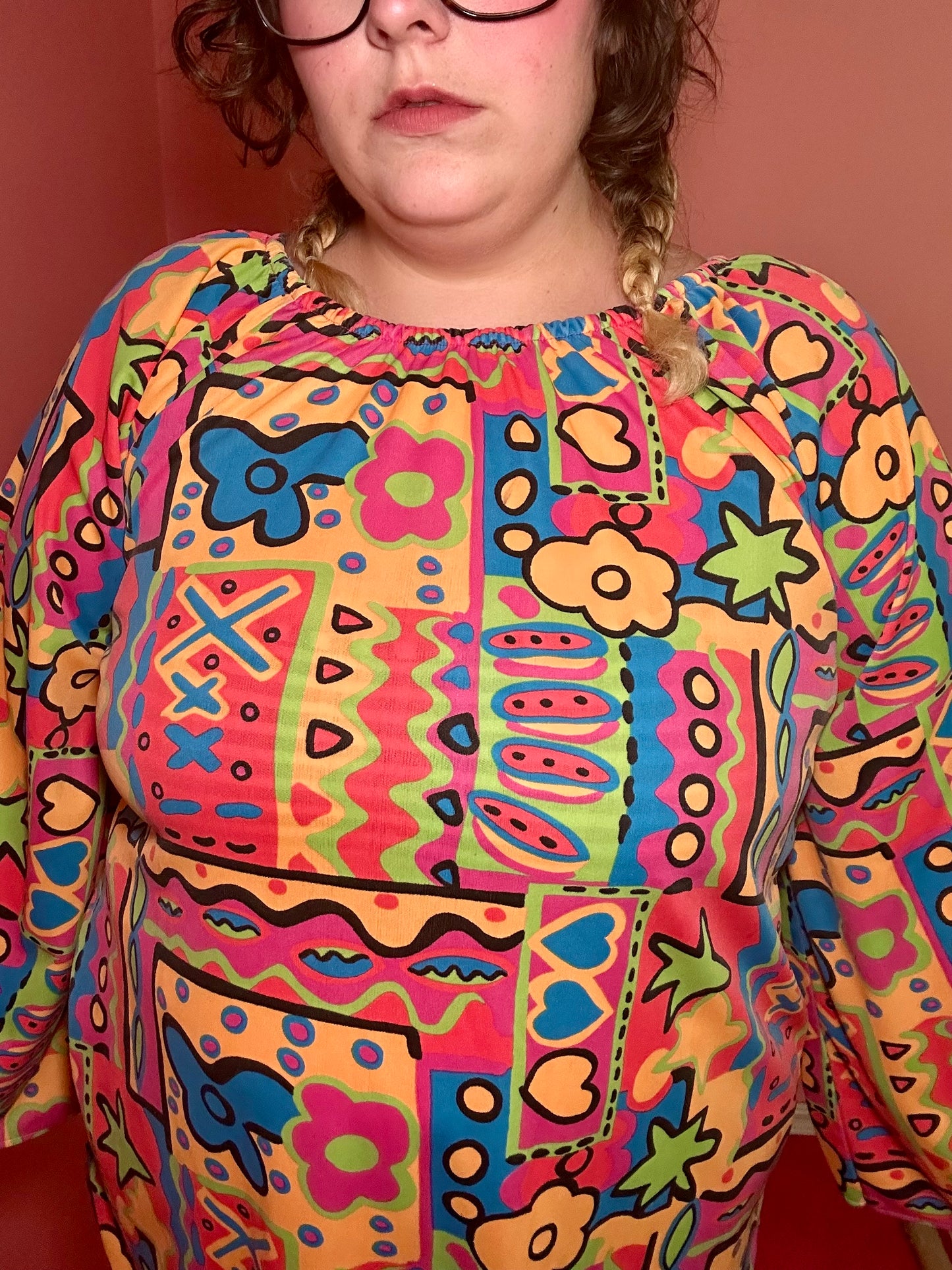 Groovy Colorful Top (2X)