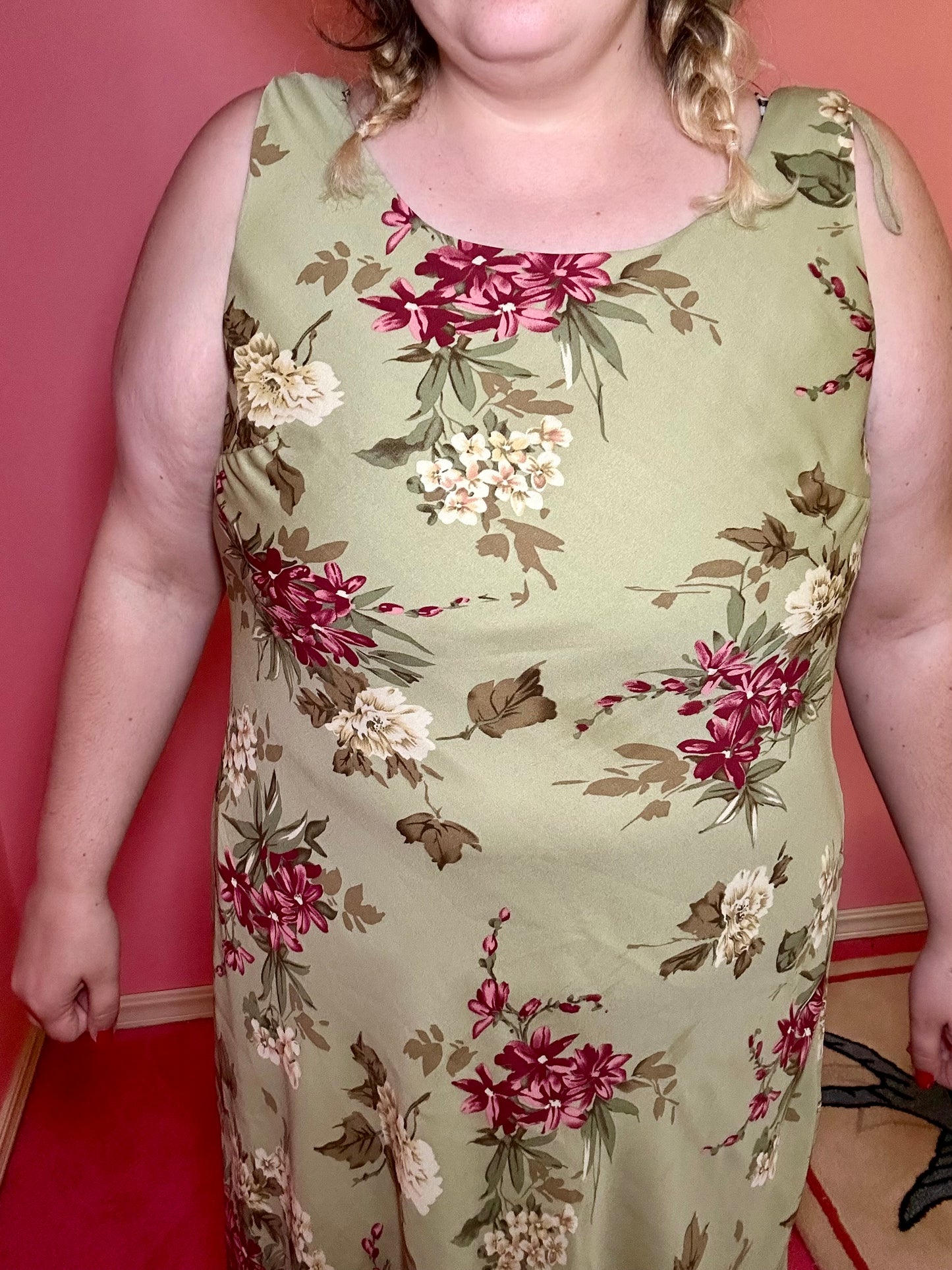 Sage Floral Dress (18W)