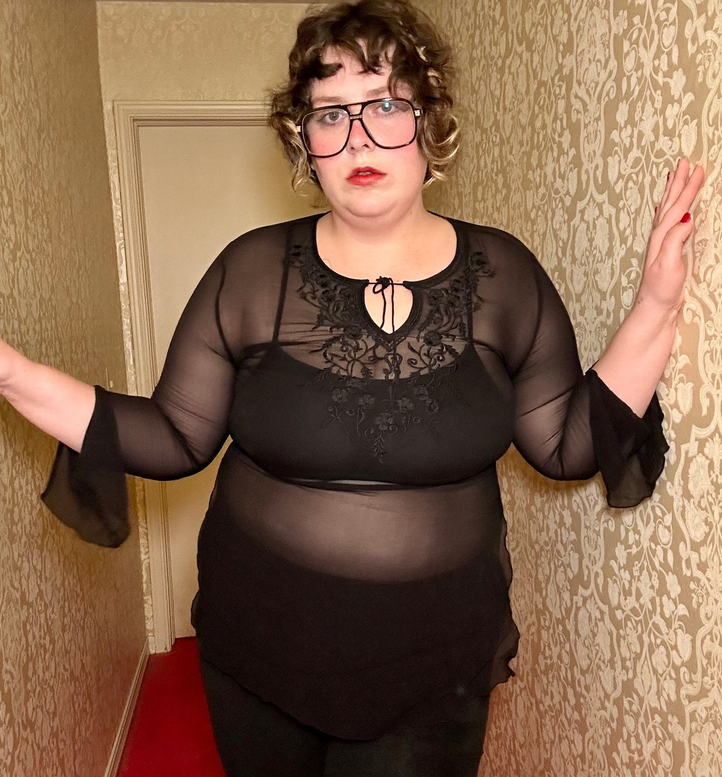 Sheer Boho Black Blouse (16)