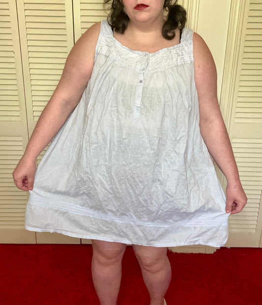Baby blue baby doll nightgown (3X)
