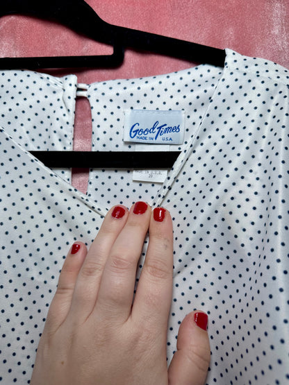 White Polka Dot Blouse (20)