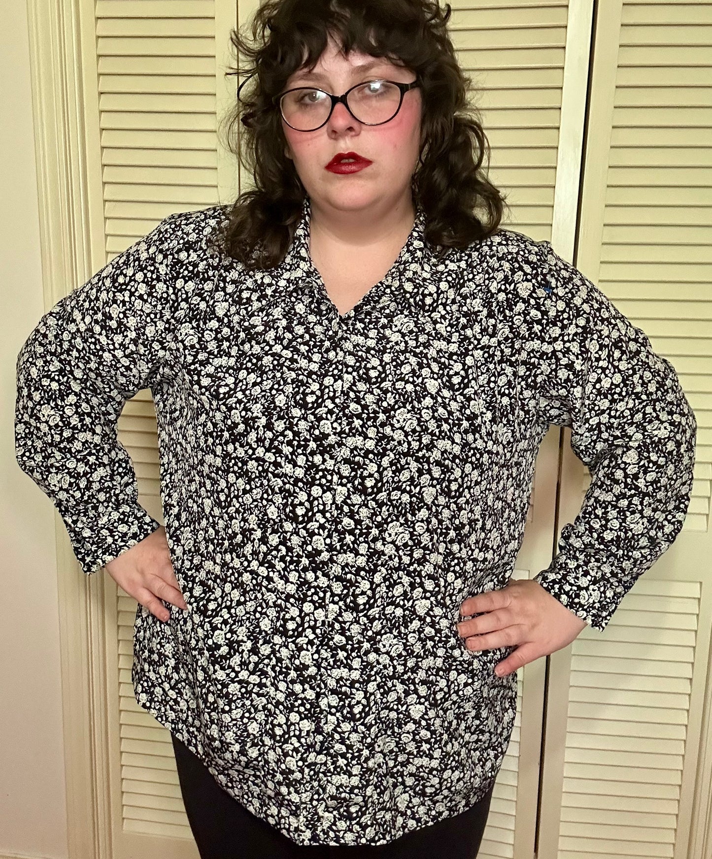 Black Rose Blouse (20W)