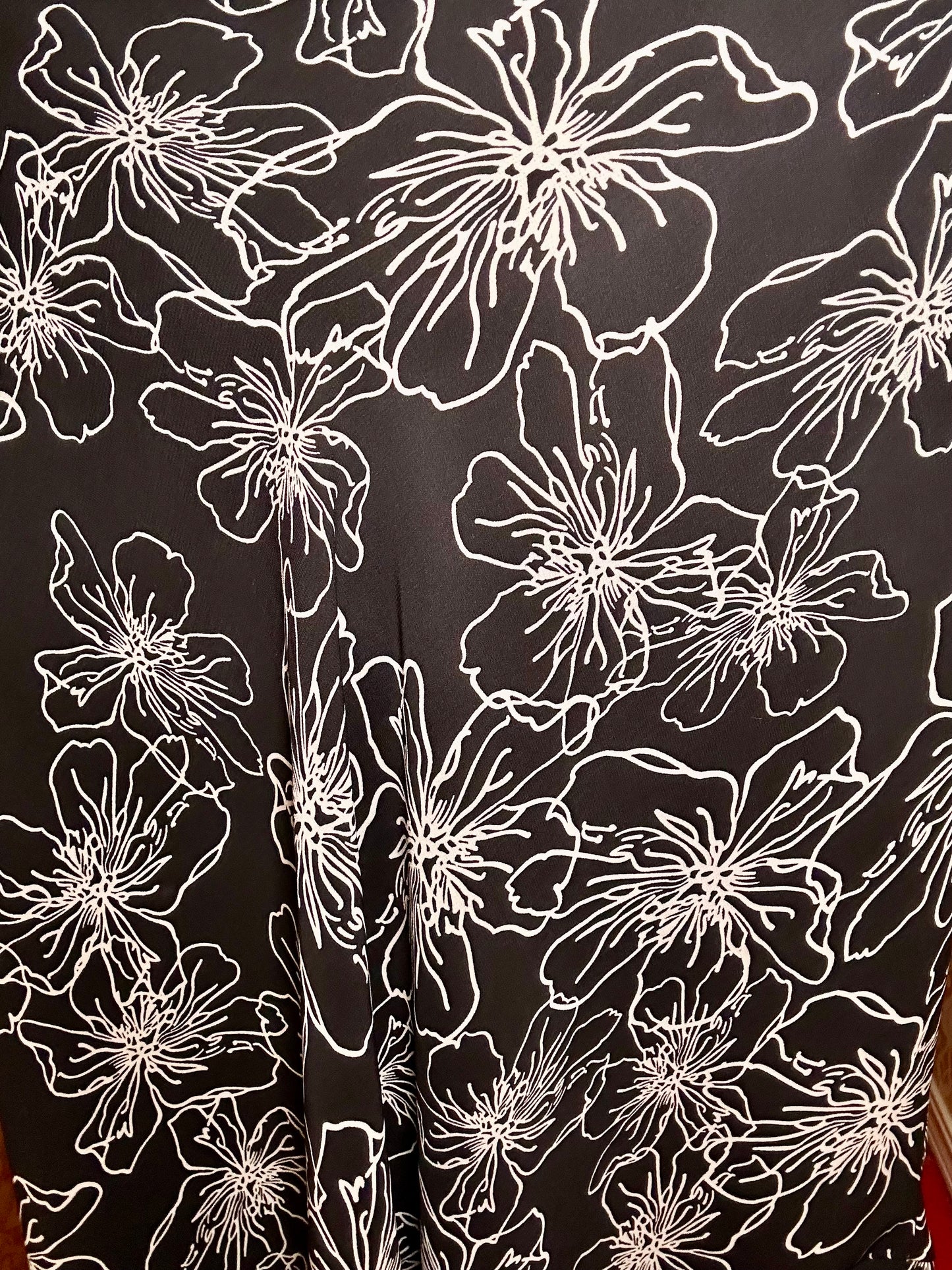 Black Floral Skirt (3X)