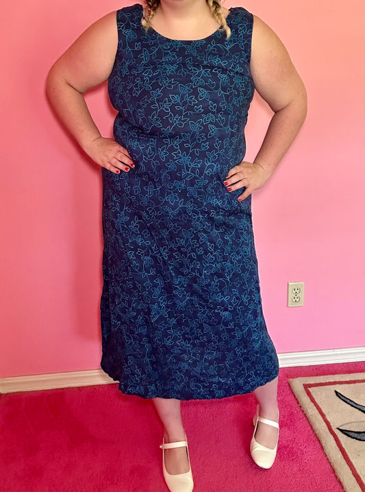 Navy Blue Summer Dress (18)