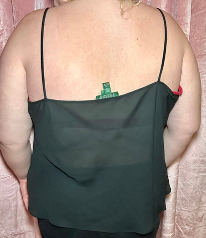 Black Chiffon Tank (2X)