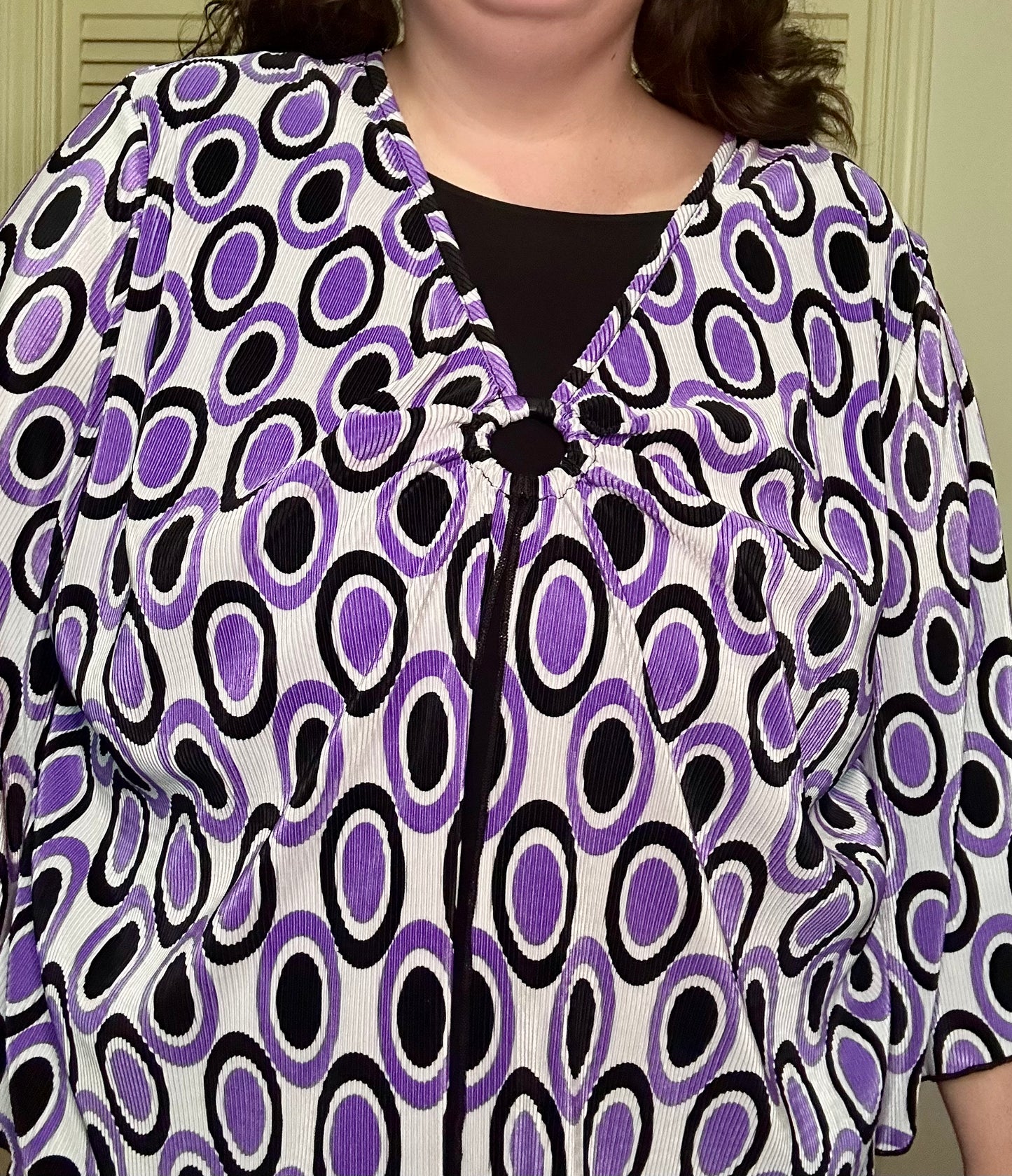 Groovy Purple Blouse (1X)