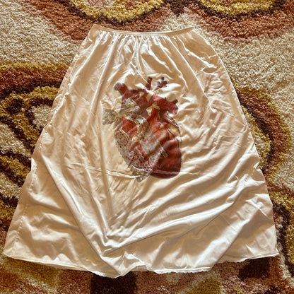 Bow Heart Slip Skirt (L)