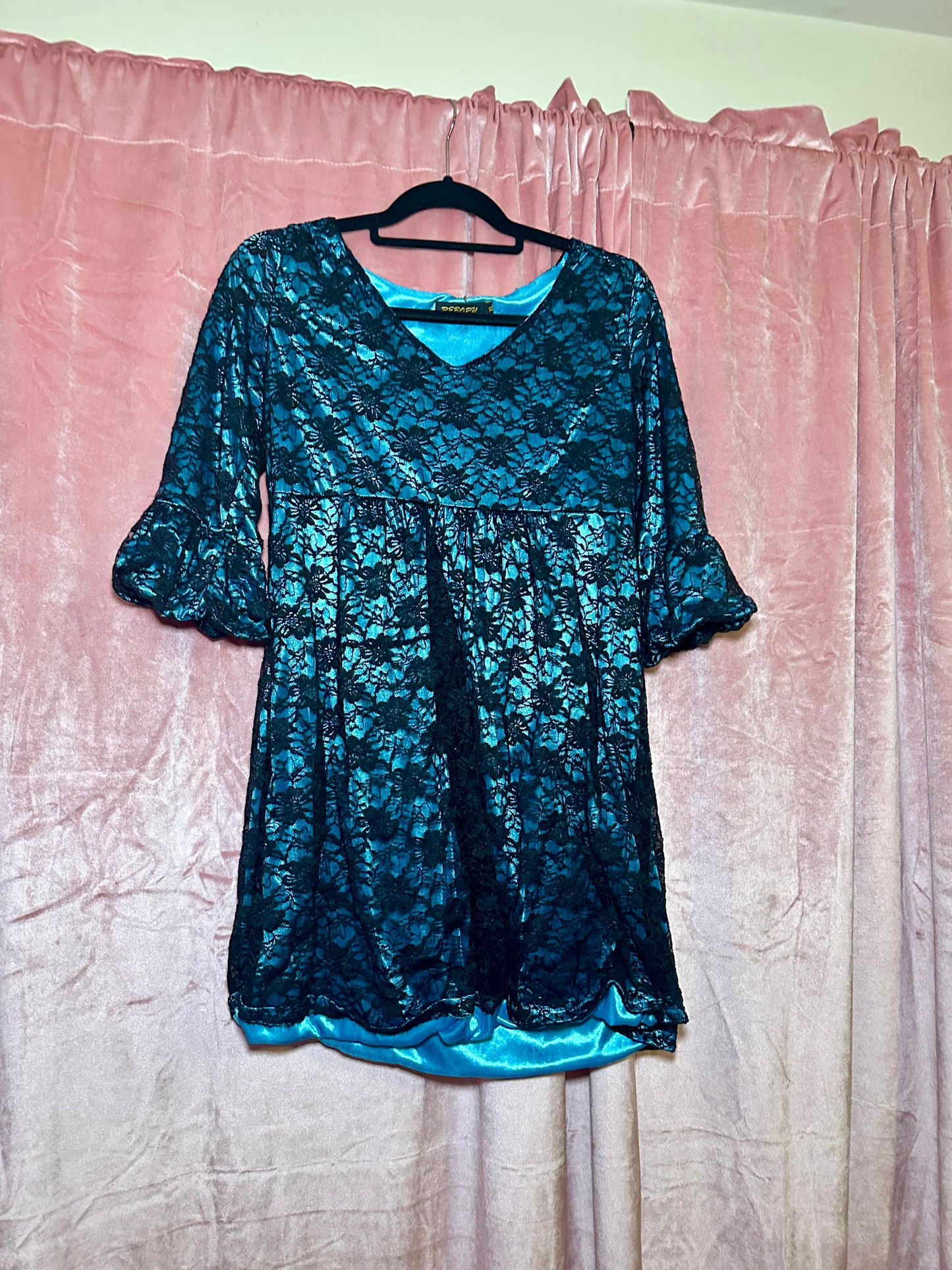 Blue Lace Dress (XL)