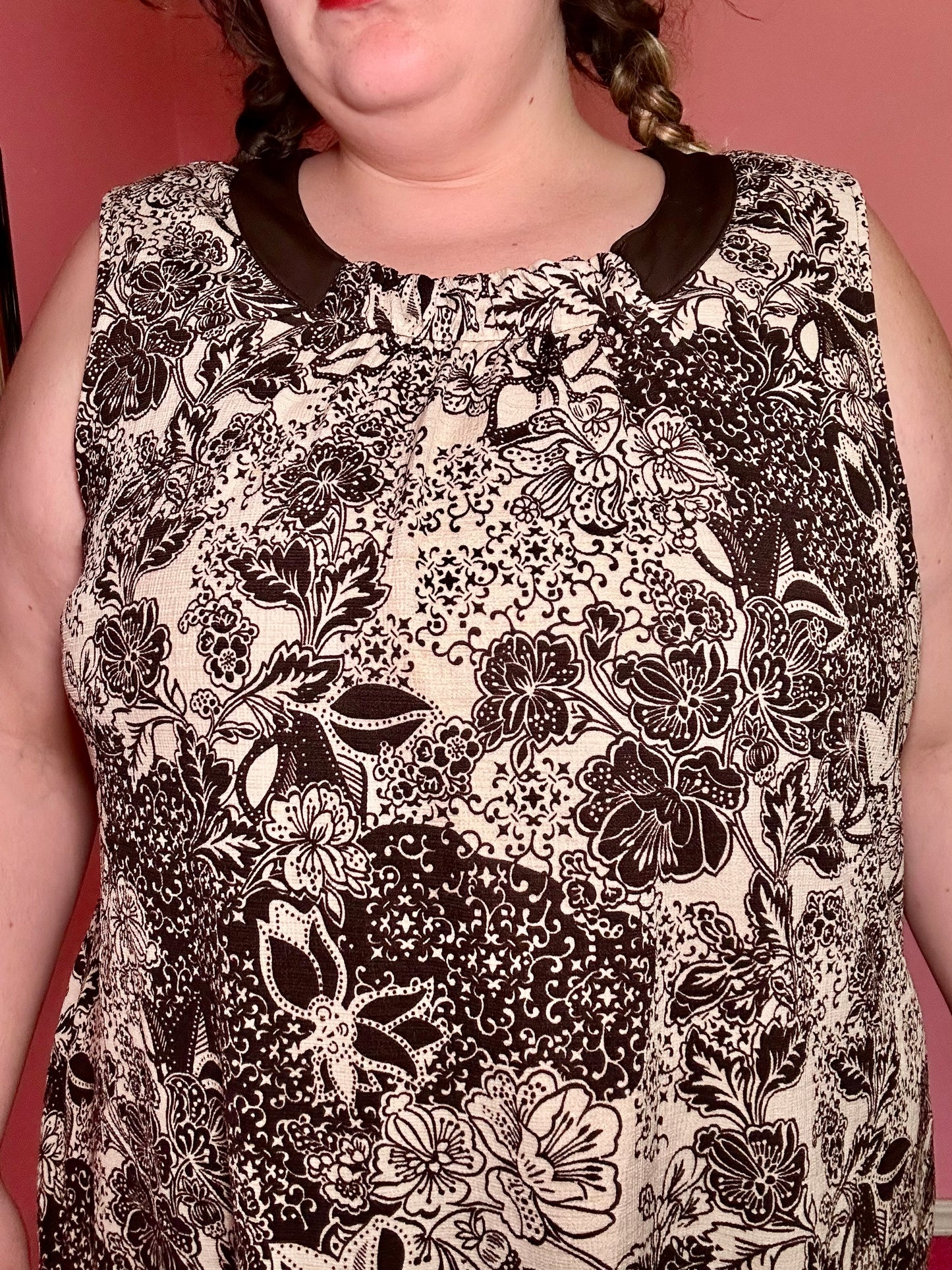 Y2K Brown and Cream Top (3X)