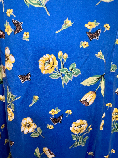 Blue Butterfly Skirt (XL)