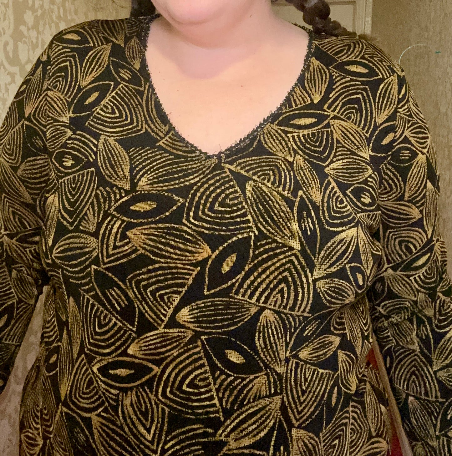 Beaded Leaf Top (XL)