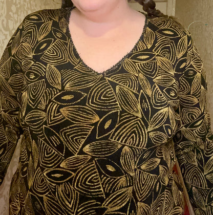 Beaded Leaf Top (XL)