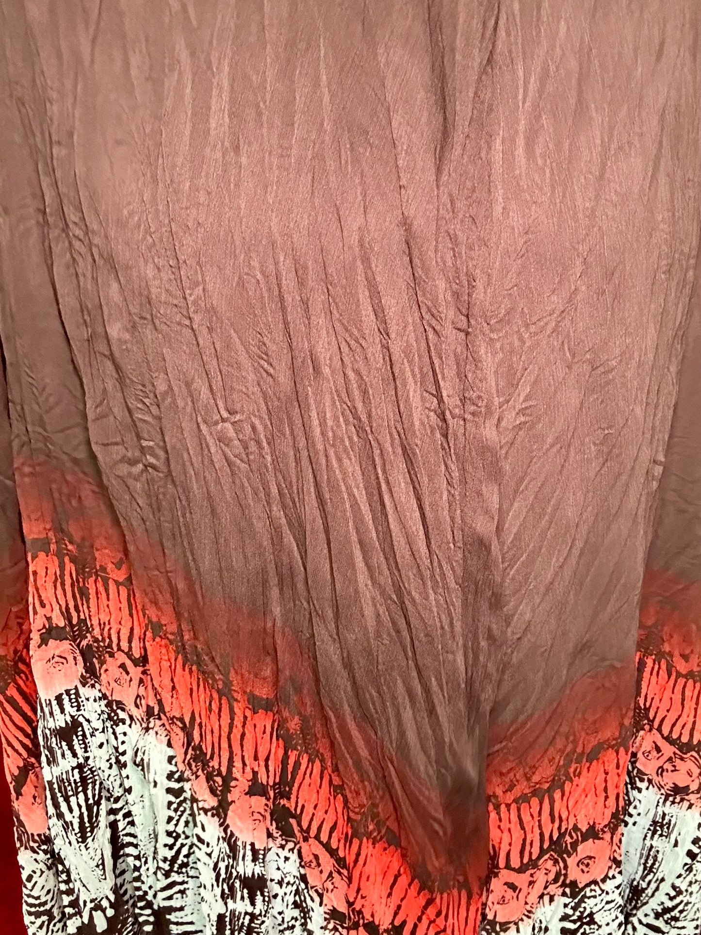 Brown Boho Ombré Skirt (26/28W)