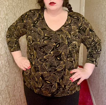 Beaded Leaf Top (XL)