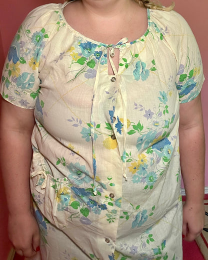 Sweet Floral Nightgown (M)